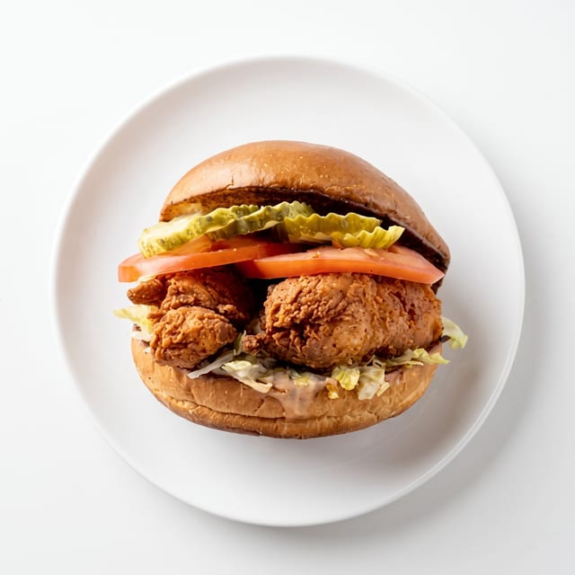 Cluckin Deluxe Sandwich.