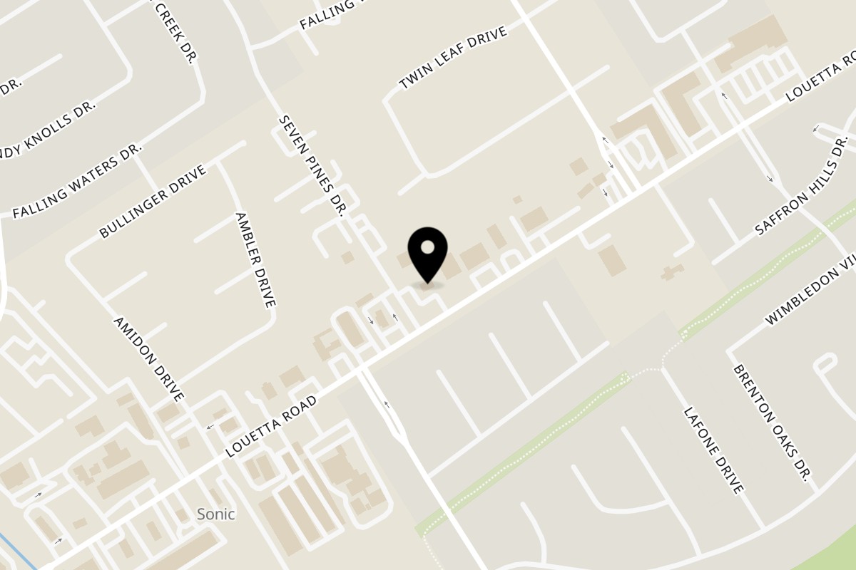 Map showing the location of Wingz Shack Spring on 6730 Louetta Rd in Spring